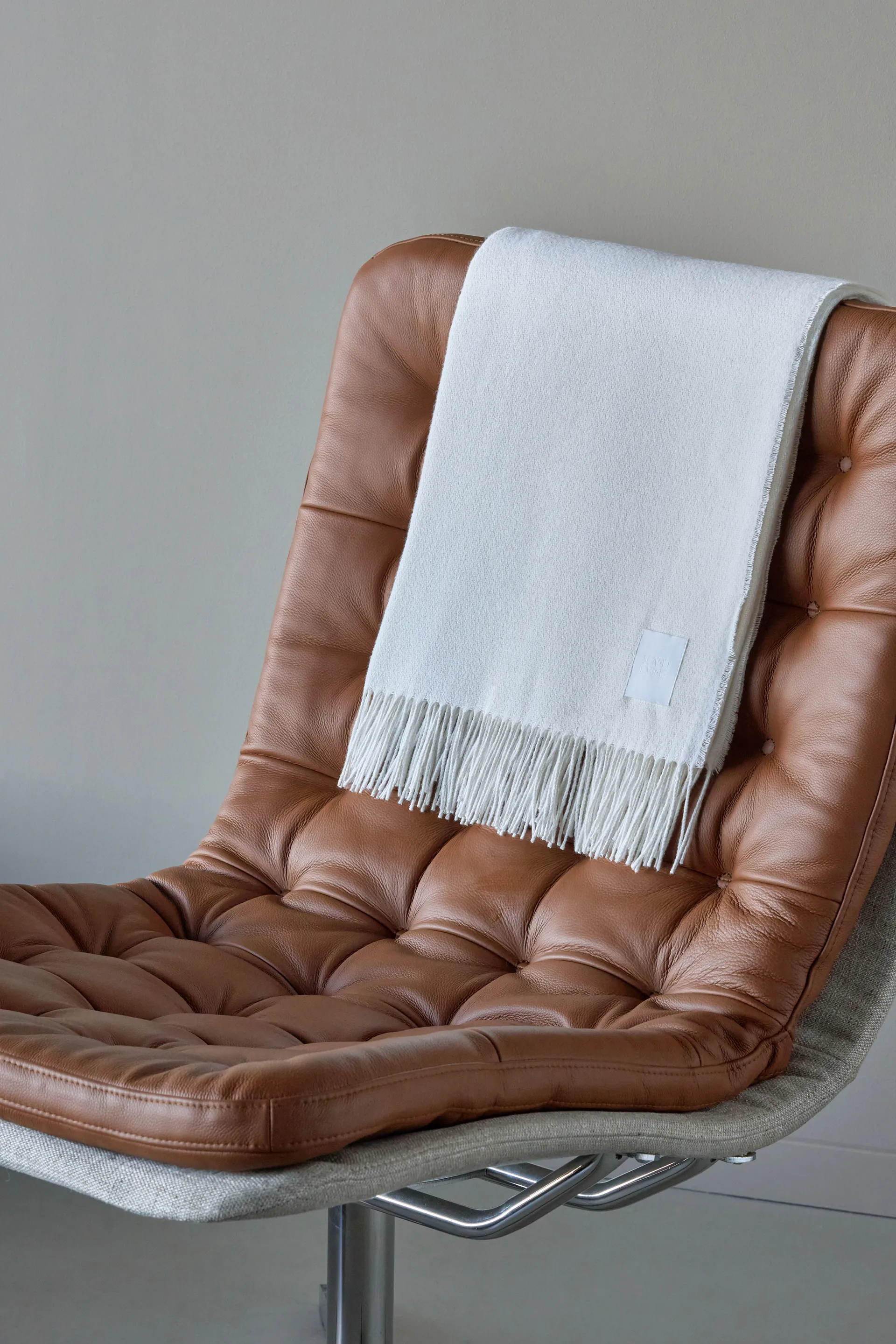 Loom manta de algodão 125x170 cm, Bétula Scandi Living