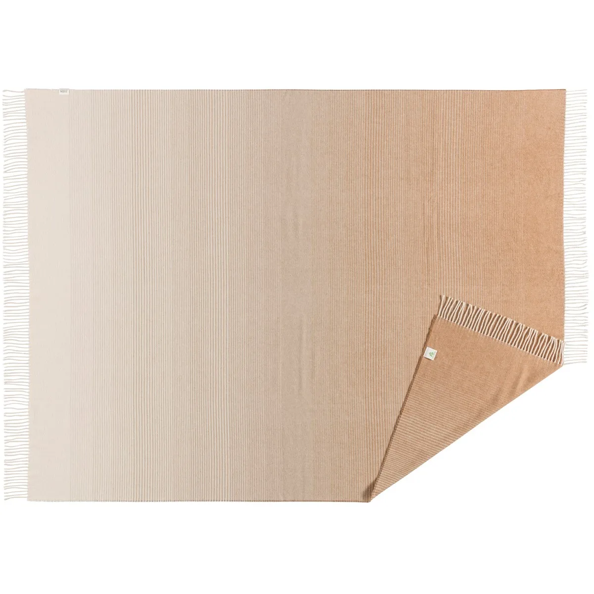 Manta de algodão Mist, areia Scandi Living