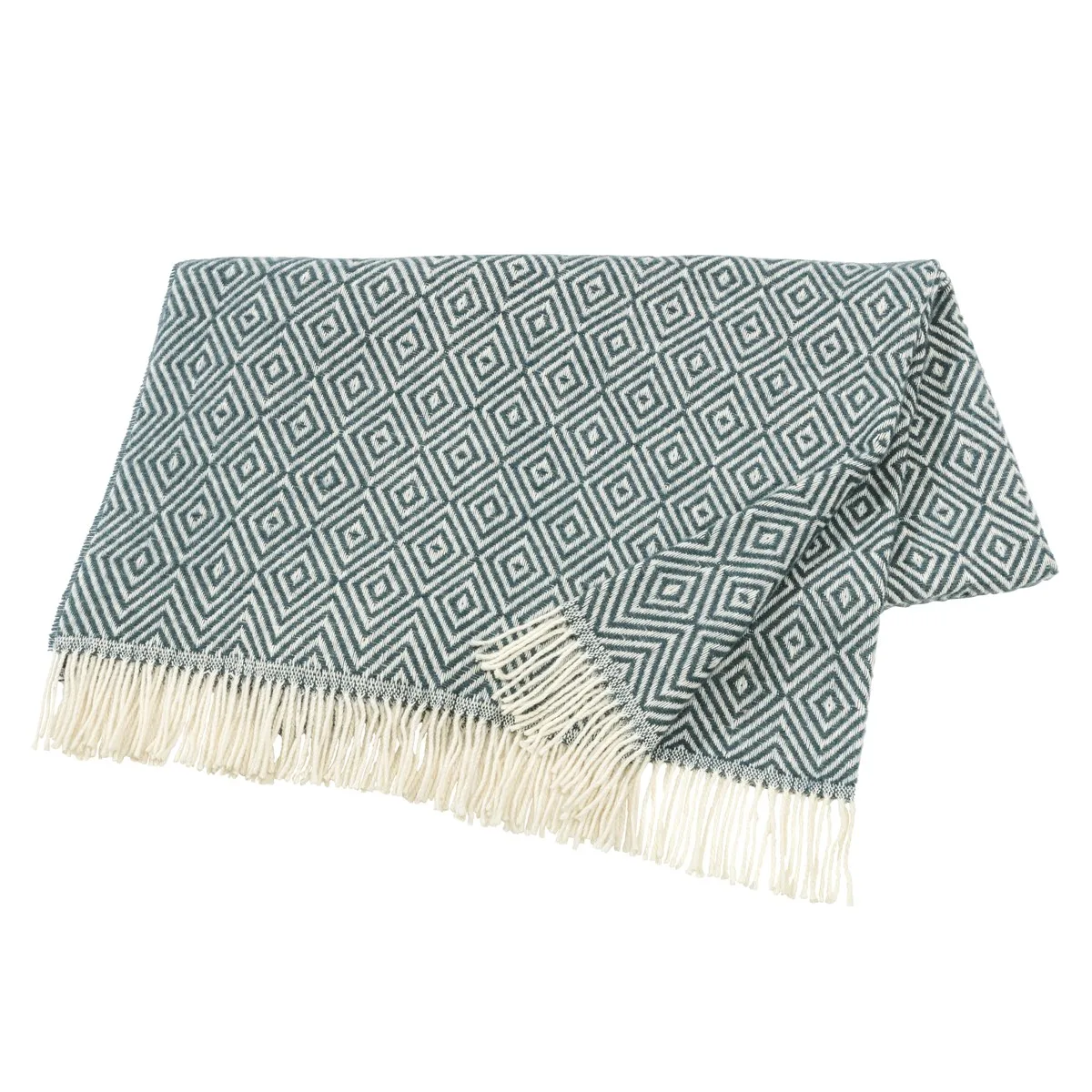 Manta de lã Salt , dusty blue  Scandi Living