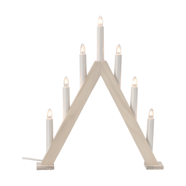 Nord candelabro de Advento 40 cm, Branco escovado Scandi Living