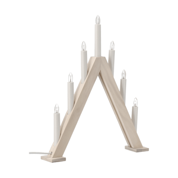 Nord candelabro de Advento 40 cm - Branco escovado - Scandi Living