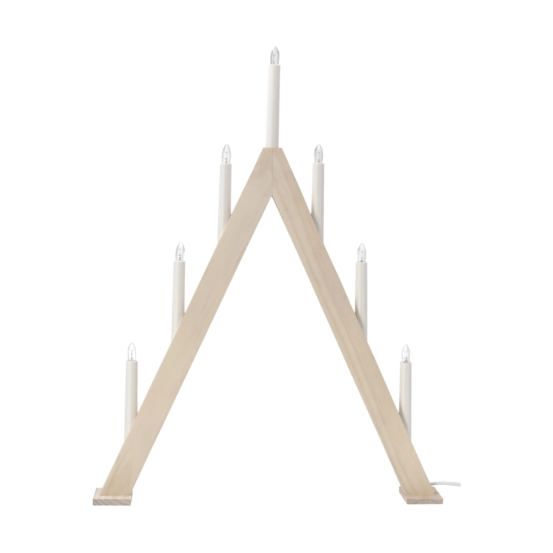 Nord candelabro de Advento 60 cm, Branco escovado Scandi Living