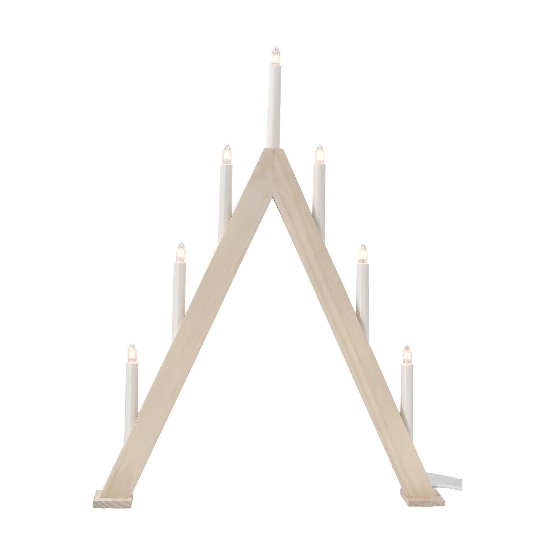 Nord candelabro de Advento 60 cm, Branco escovado Scandi Living