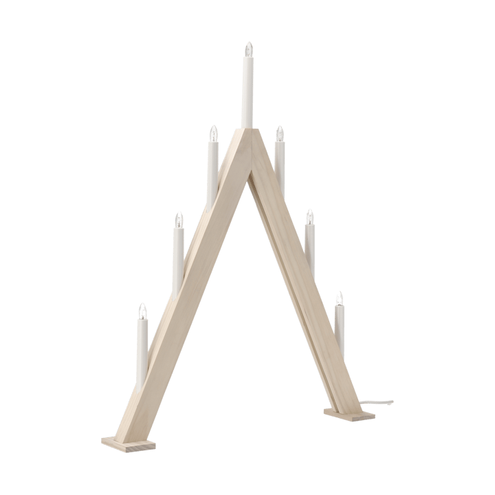 Nord candelabro de Advento 60 cm, Branco escovado Scandi Living
