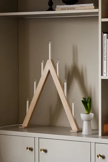 Nord candelabro de Advento 60 cm - Branco escovado - Scandi Living