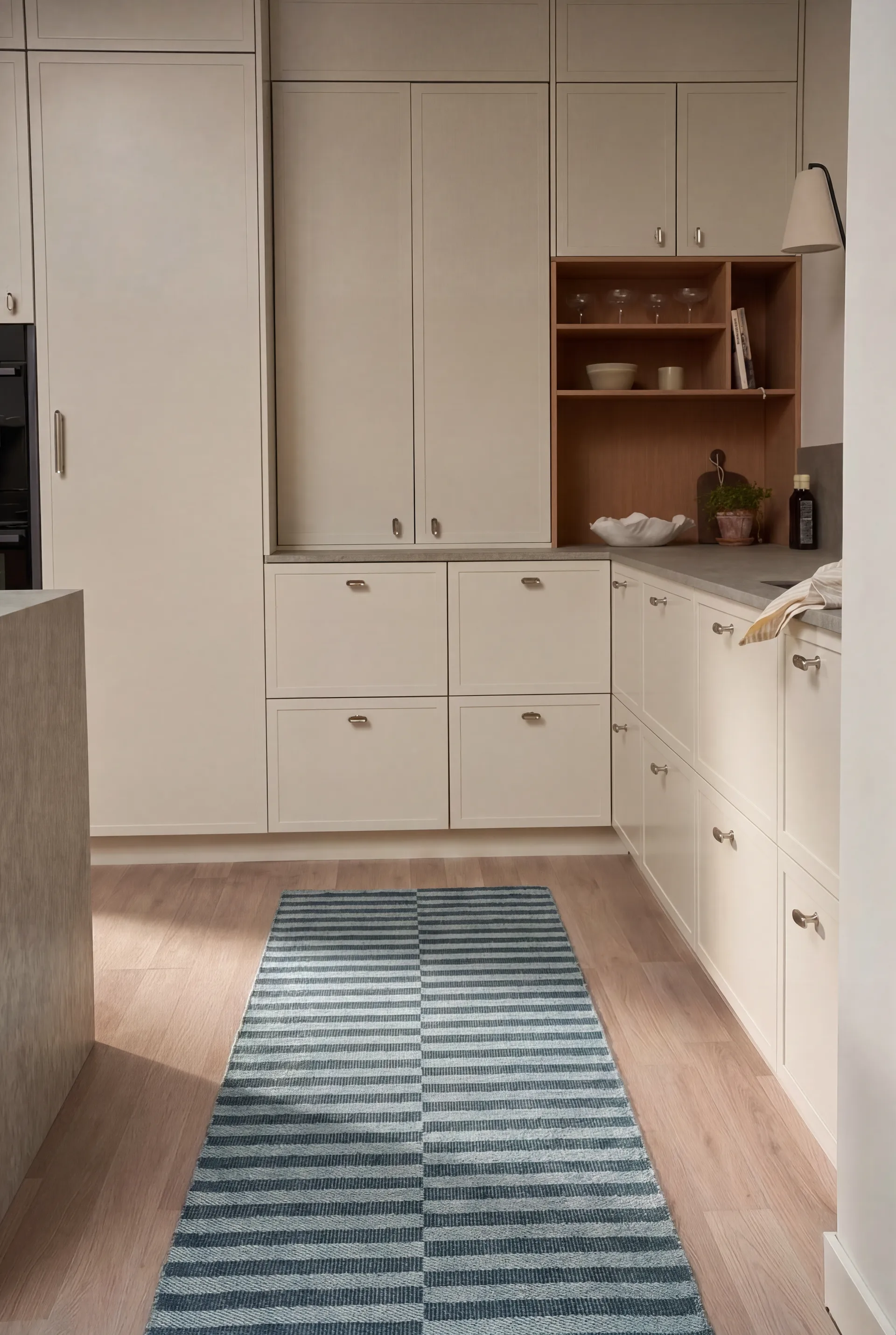 Path passadeira, Ocean blue, 70x250 cm Scandi Living