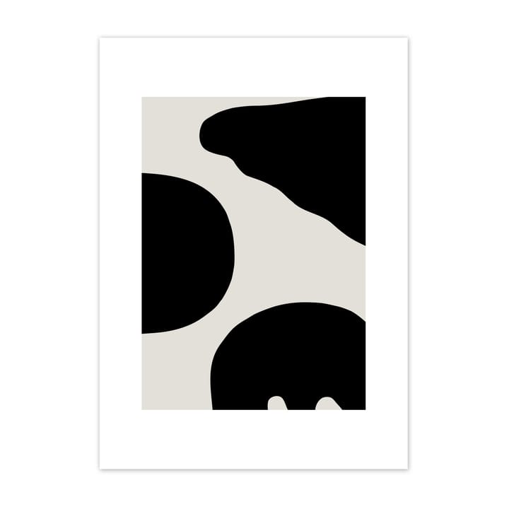 Póster cinza Contour  - 40x50 cm - Scandi Living