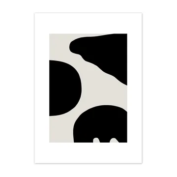 Póster cinza Contour - 50x70 cm - Scandi Living