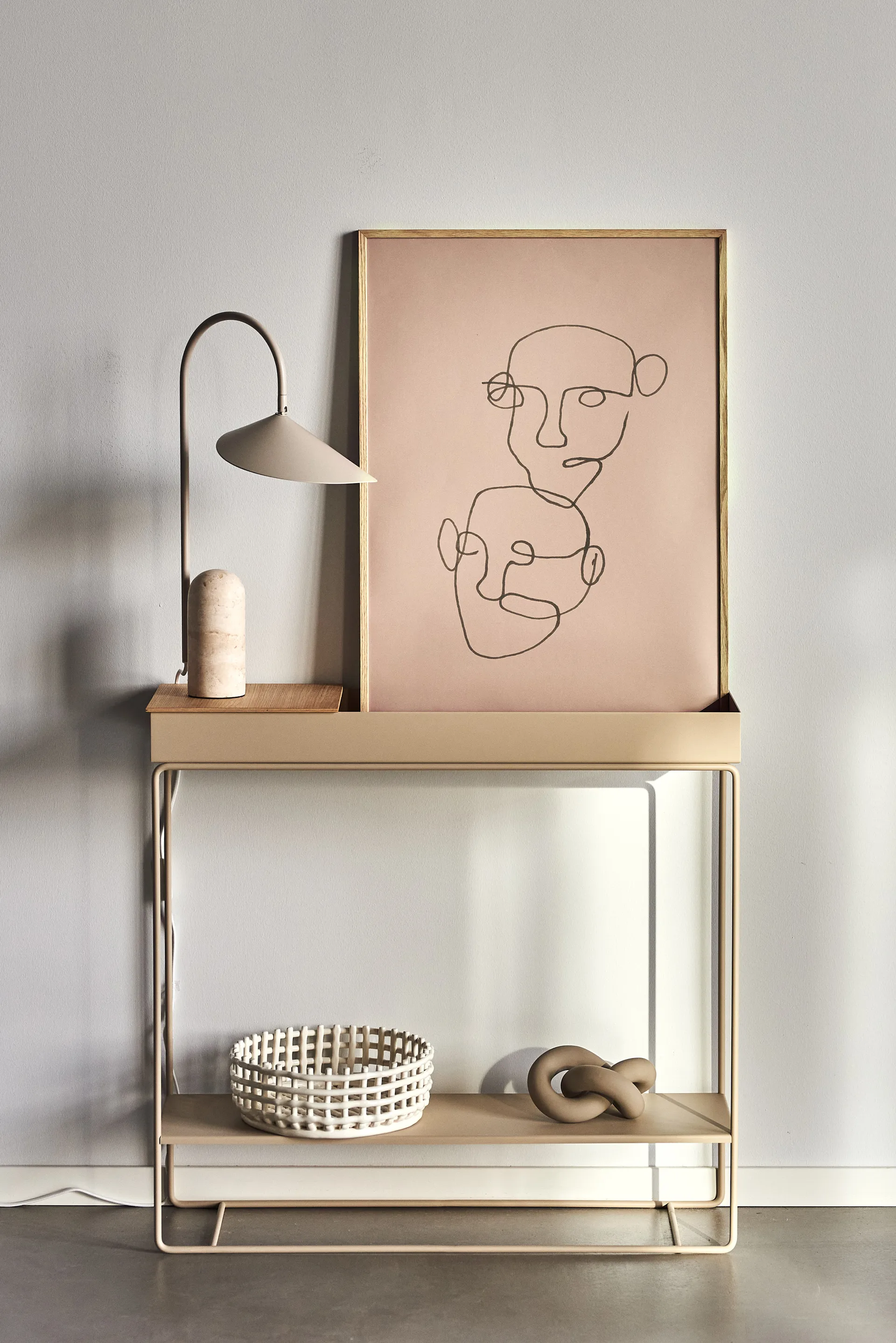 Póster Figurative beige, 50x70 cm Scandi Living
