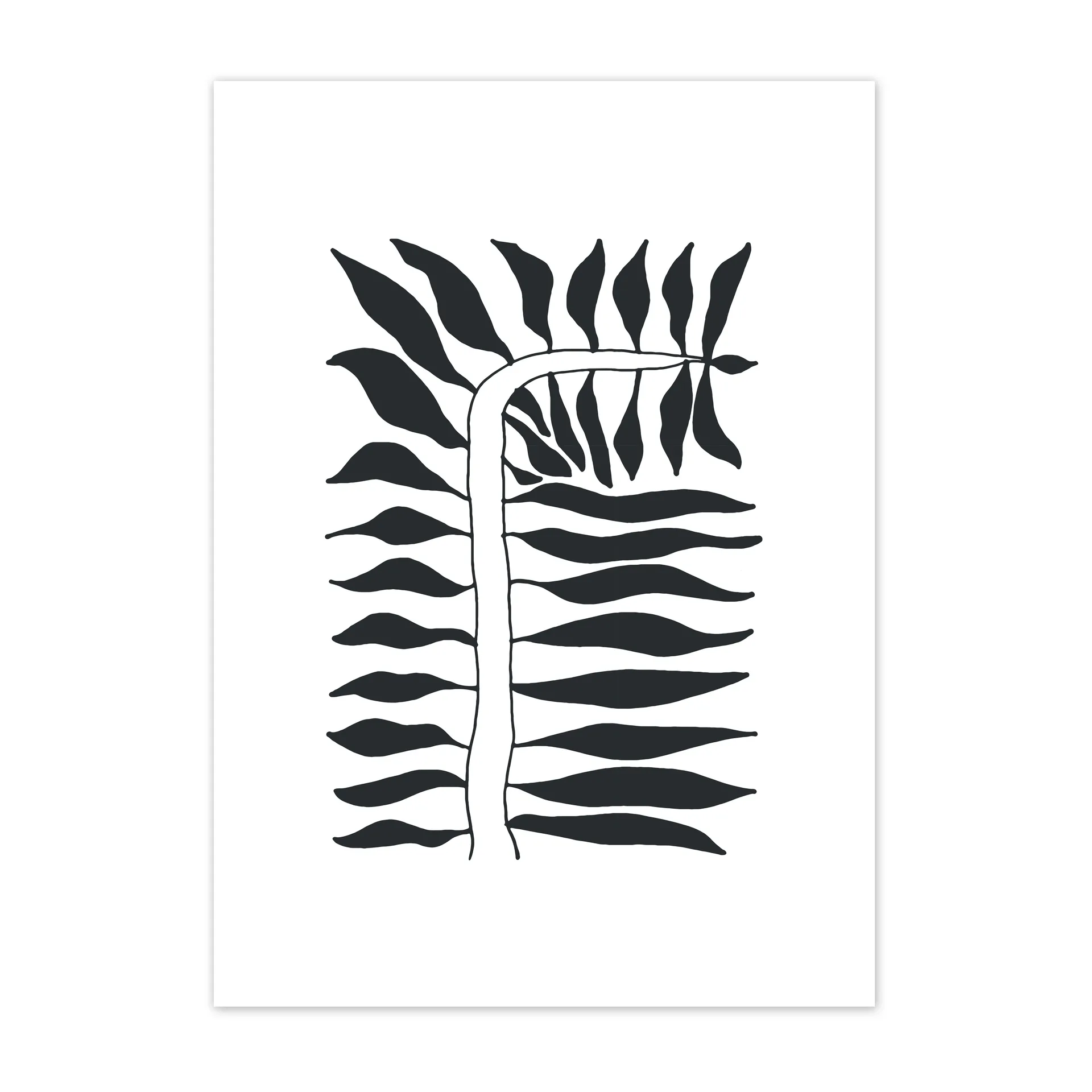 Póster Seeding preto, 50x70 cm Scandi Living