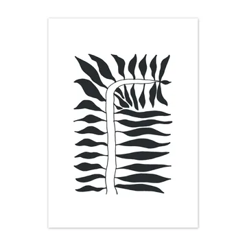 Póster Seeding preto - 50x70 cm - Scandi Living