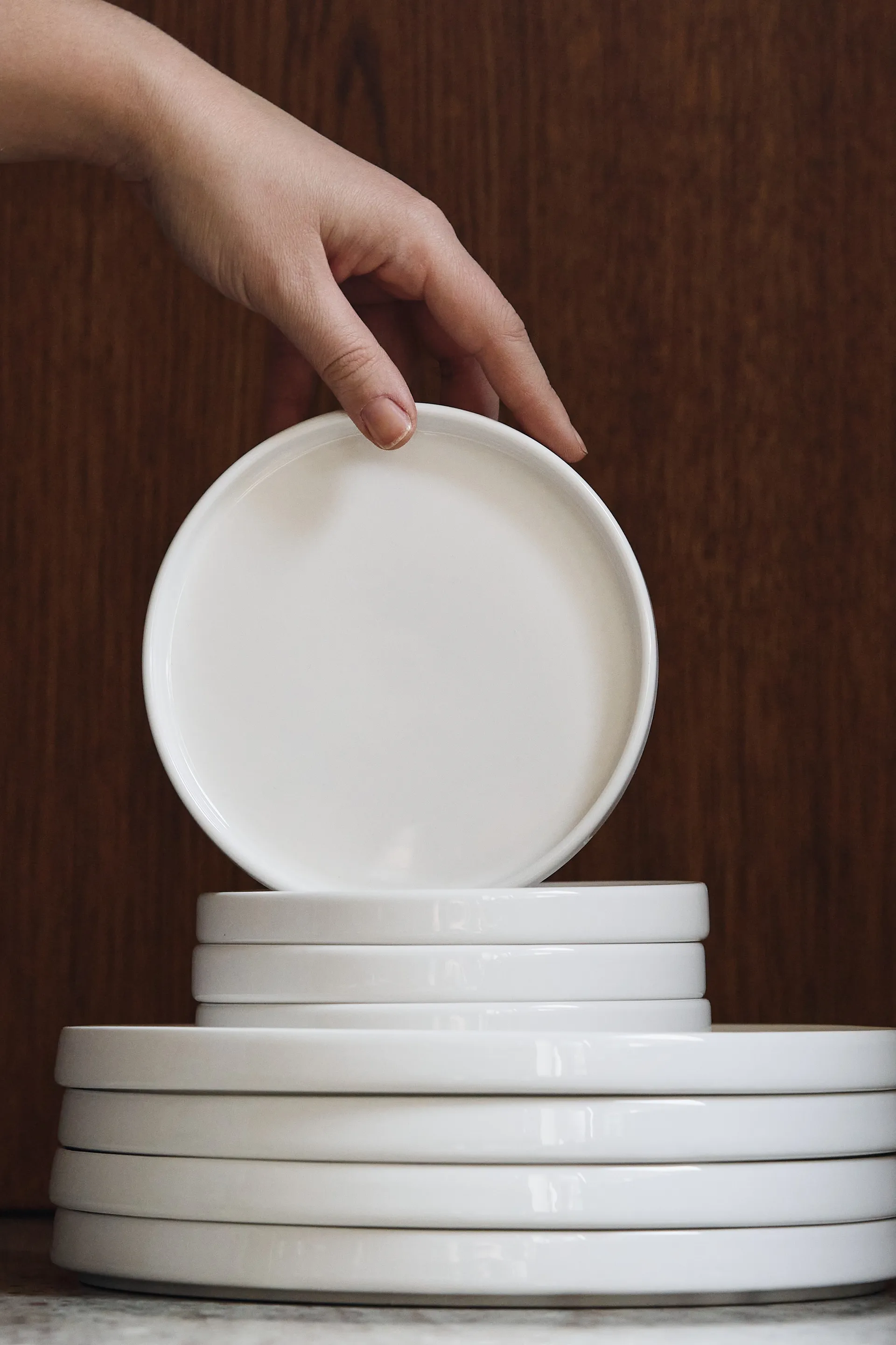 Prato cônico 26cm, Branco Scandi Living