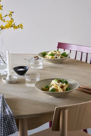 Prato de massa Terra - Bege em grés, Ø22,5 cm - Scandi Living
