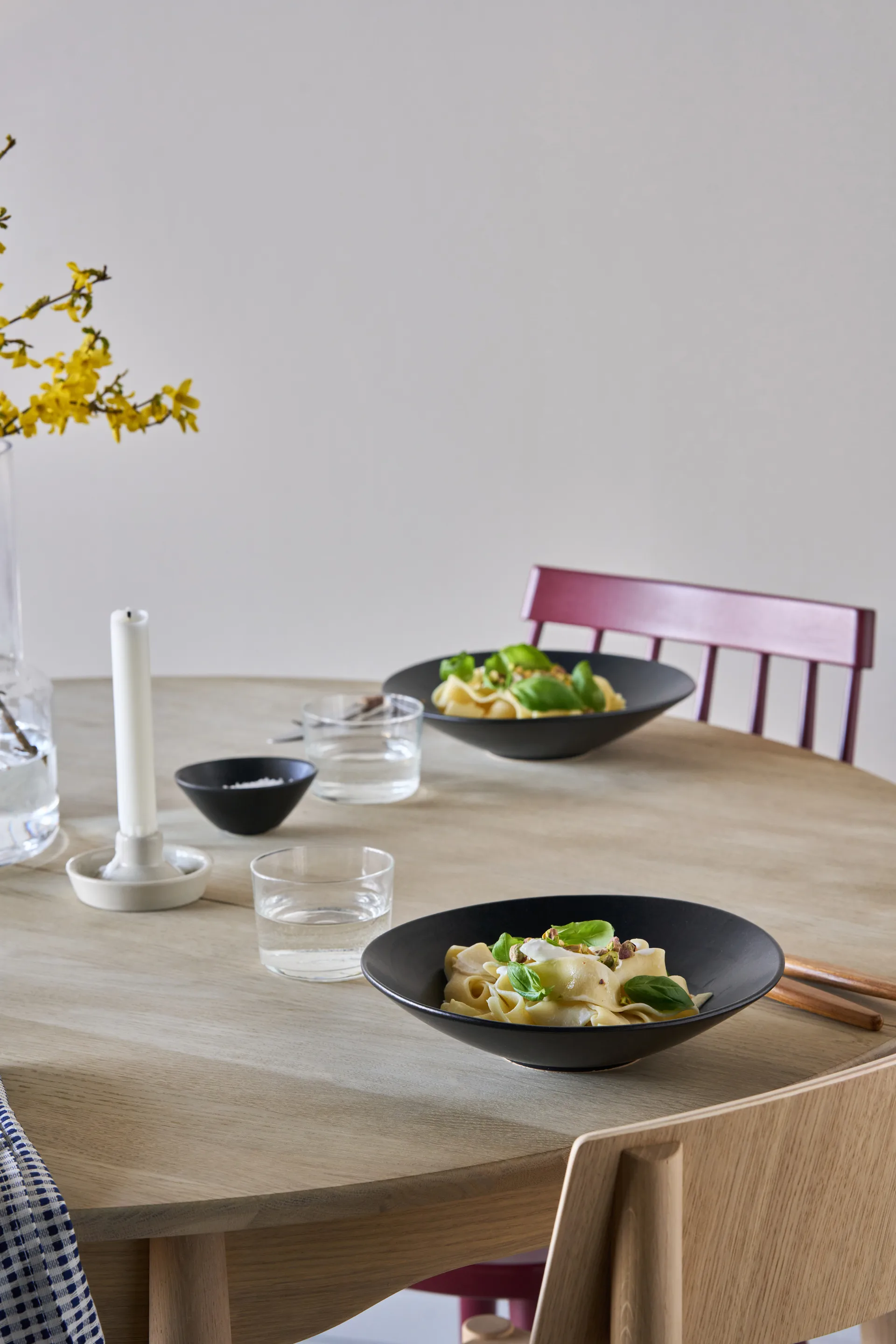 Prato de massa Terra, Preto em grés, Ø22,5 cm Scandi Living