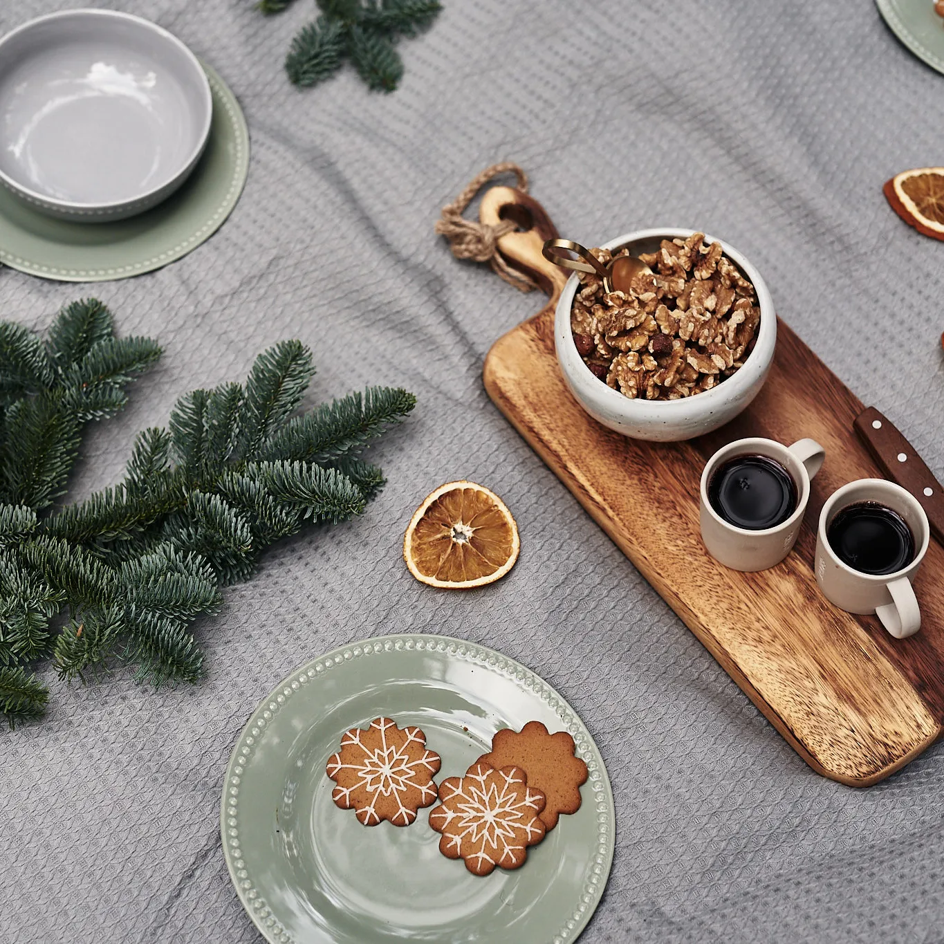 Prato pequeno Dots 22 cm, 4 un. , Verde Scandi Living