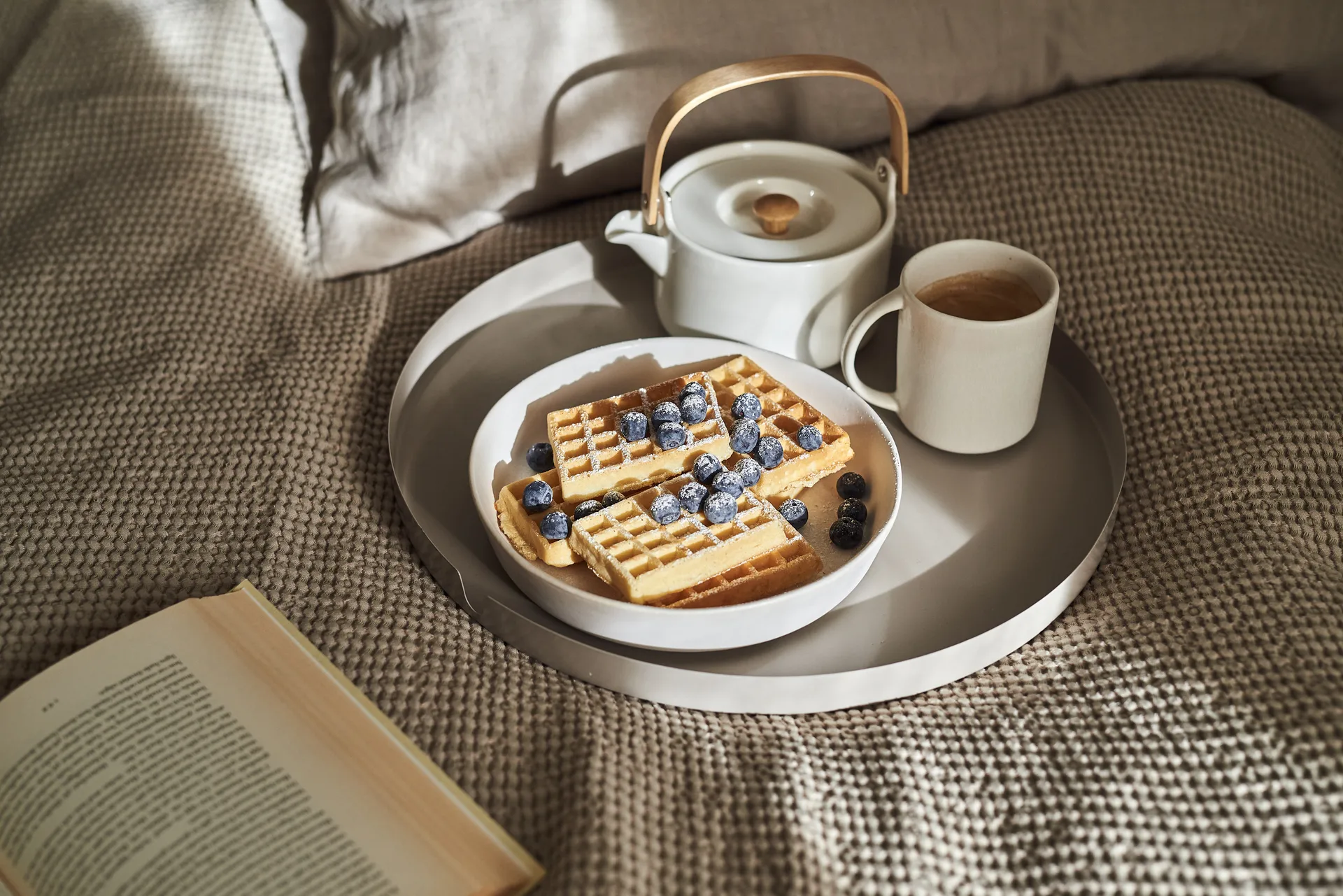 Prato pequeno Sandsbro, Off white, Ø20 cm Scandi Living