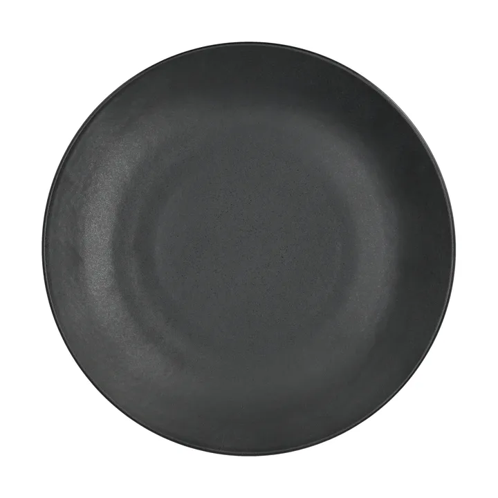 Prato Terra - Preto em grés, Ø26,5 cm - Scandi Living