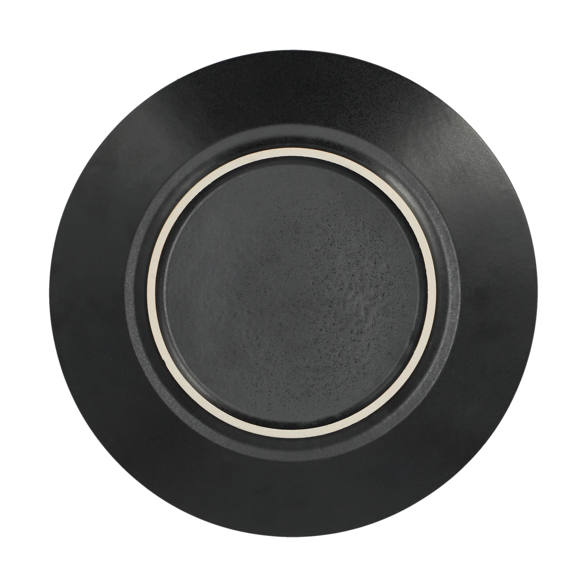 Prato Terra, Preto em grés, Ø26,5 cm Scandi Living