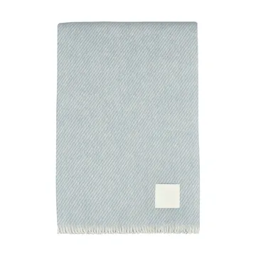 Row manta de lã às riscas - Azul-claro, 120x185 cm - Scandi Living