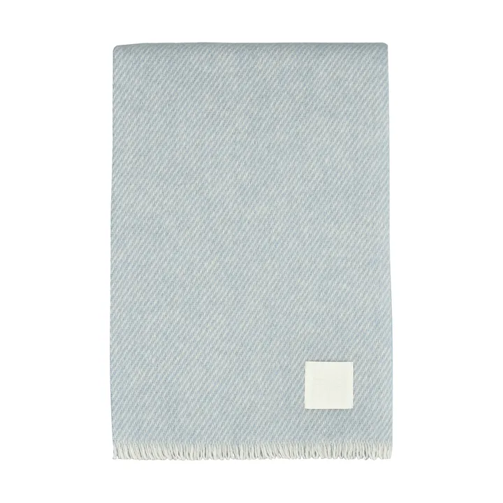 Row manta de lã às riscas - Azul-claro, 120x185 cm - Scandi Living