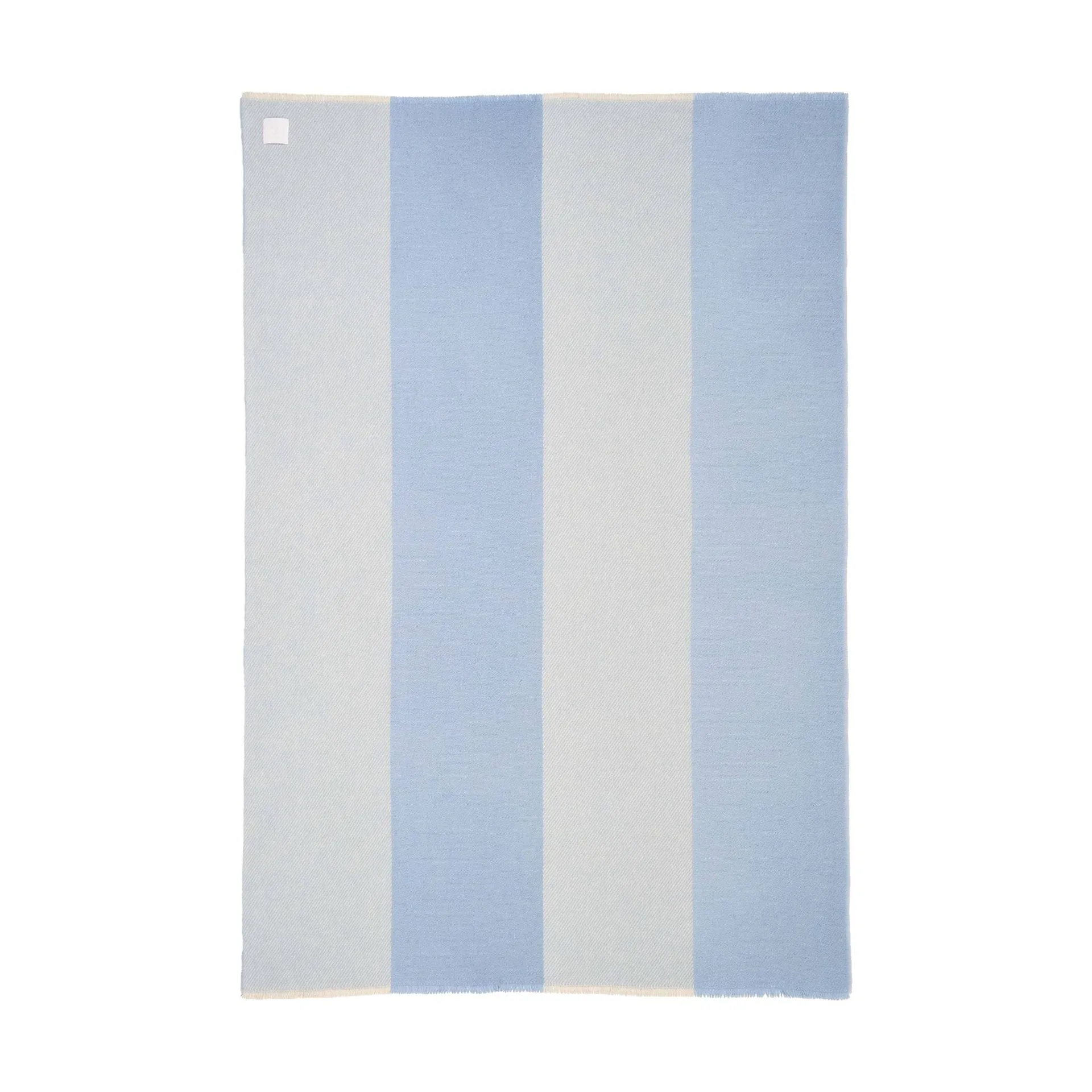 Row manta de lã às riscas, Azul-claro, 120x185 cm Scandi Living