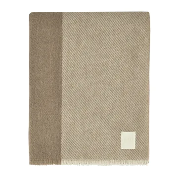 Row manta de lã às riscas - Bege, 120x185 cm - Scandi Living