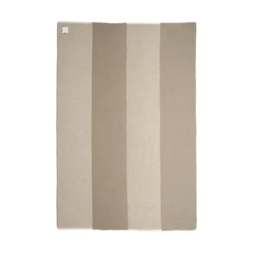Row manta de lã às riscas - Bege, 120x185 cm - Scandi Living
