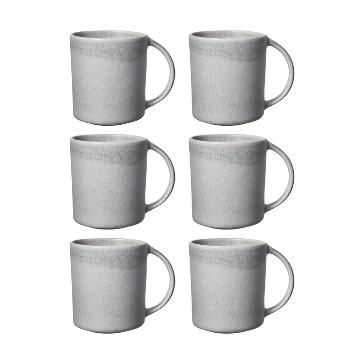 Sandsbro caneca light grey, 30 cl, conjunto de 6 - Scandi Living