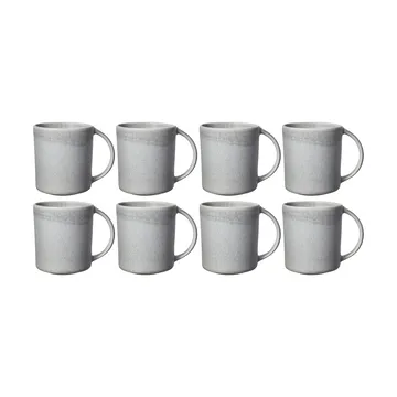 Sandsbro caneca light grey, 30 cl, conjunto de 8 - Scandi Living