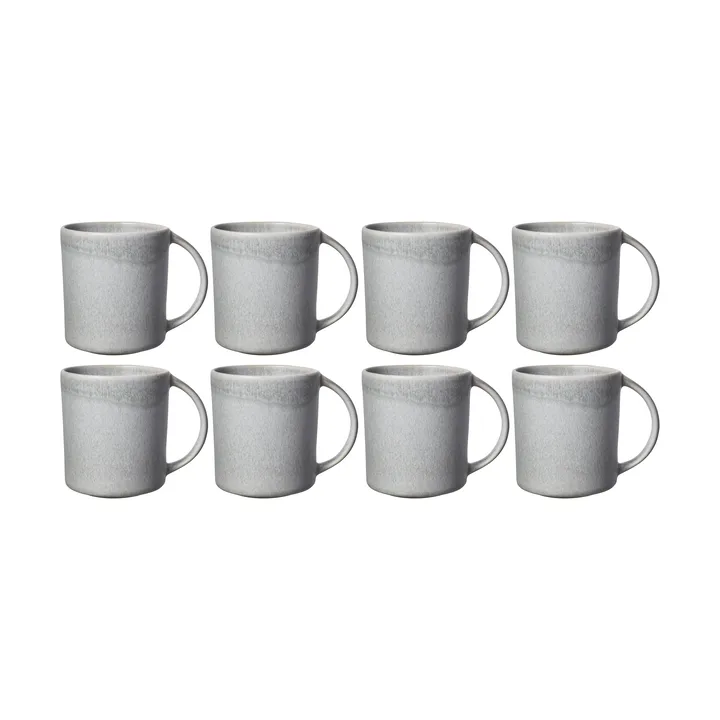 Sandsbro caneca light grey, 30 cl, conjunto de 8 - Scandi Living