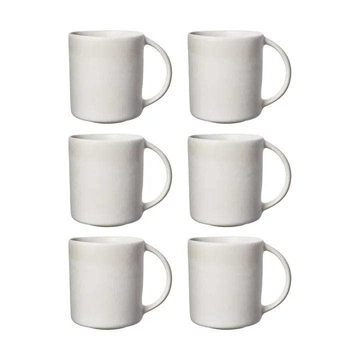 Sandsbro caneca off white, 30 cl, conjunto de 6 - Scandi Living