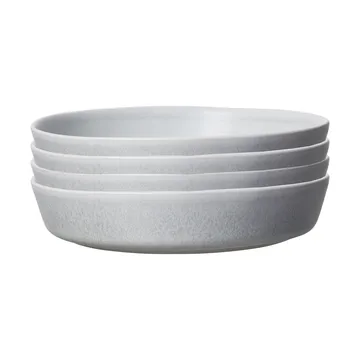 Sandsbro prato de massas light grey, Ø23 cm, conjunto de 4 - Scandi Living