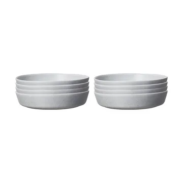 Sandsbro prato de massas light grey, Ø23 cm, conjunto de 6 - Scandi Living