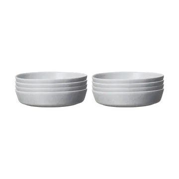 Sandsbro prato de massas light grey, Ø23 cm, conjunto de 8 - Scandi Living