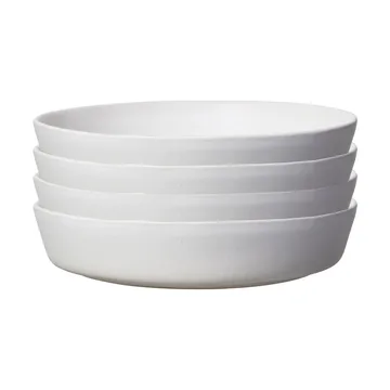 Sandsbro prato de massas off white, Ø23 cm, conjunto de 4 - Scandi Living