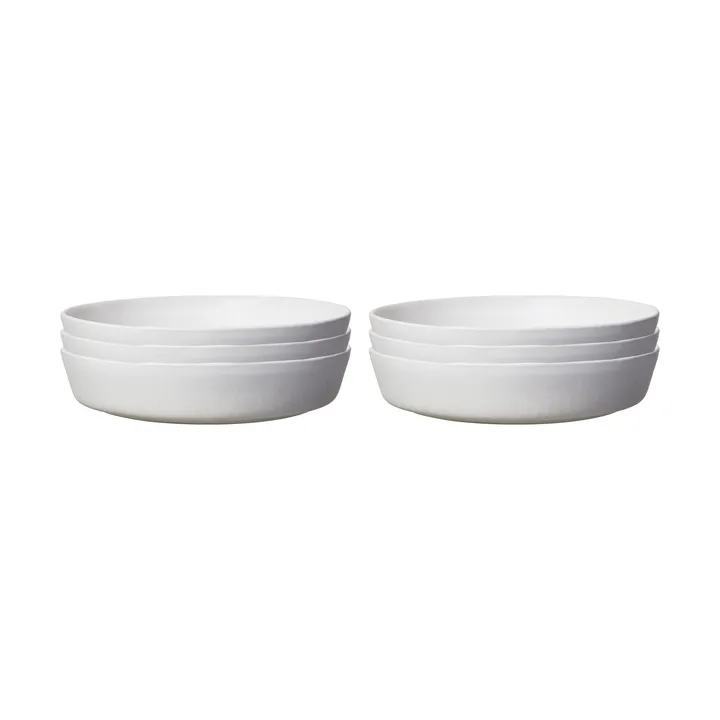 Sandsbro prato de massas off white, Ø23 cm, conjunto de 6 - Scandi Living