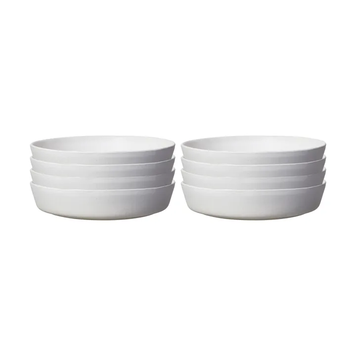 Sandsbro prato de massas off white, Ø23 cm, conjunto de 8 - Scandi Living