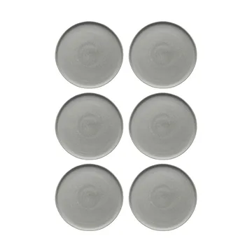 Sandsbro prato light grey, Ø26 cm, conjunto de 6 - Scandi Living