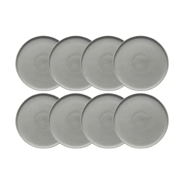 Sandsbro prato light grey, Ø26 cm, conjunto de 8 - Scandi Living
