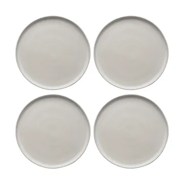 Sandsbro prato off white, Ø26 cm, conjunto de 4 - Scandi Living