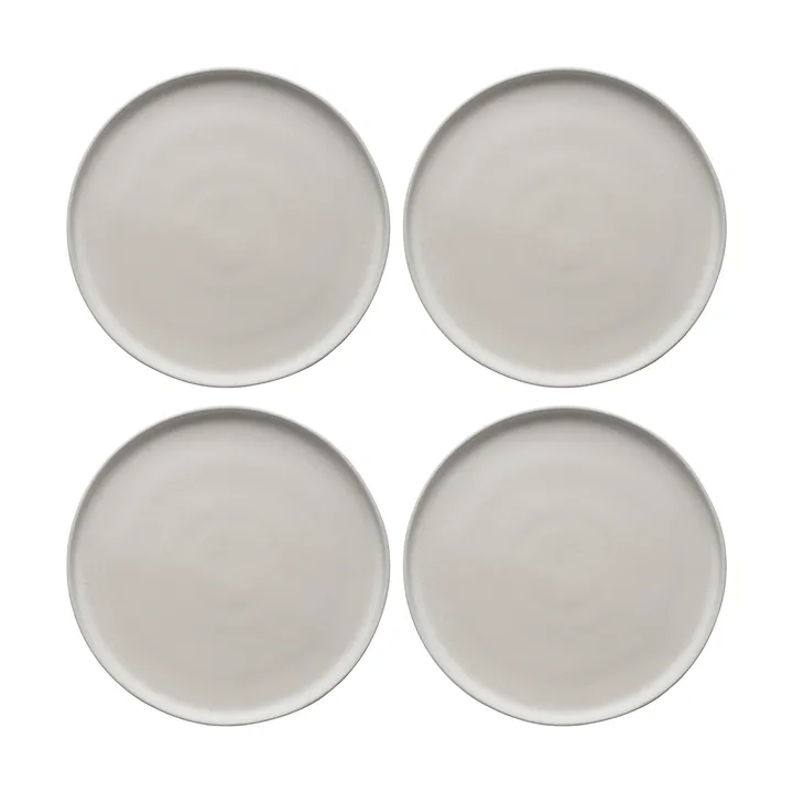 Sandsbro prato off white, Ø26 cm, conjunto de 4 - Scandi Living