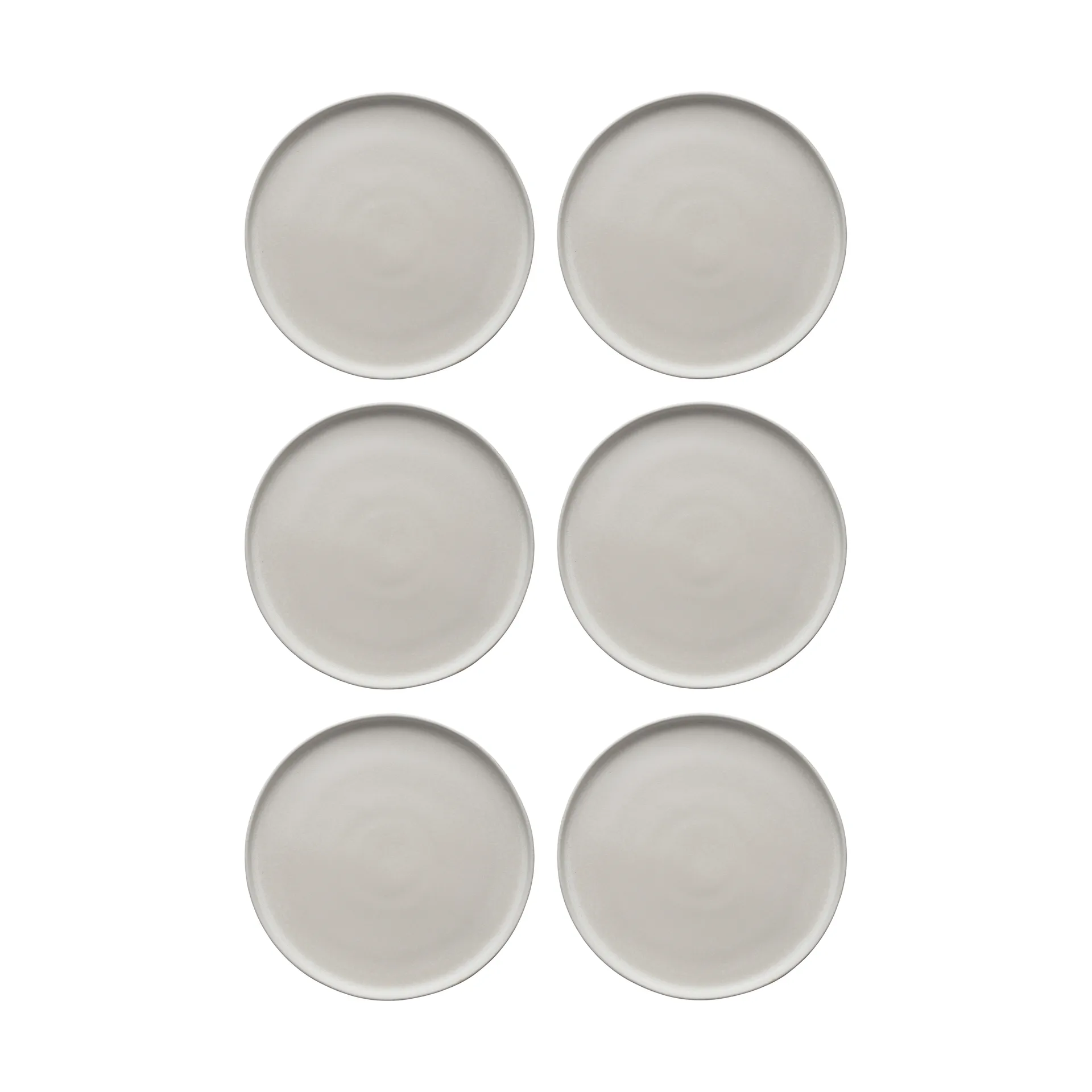 Sandsbro prato off white, Ø26 cm, conjunto de 6,  Scandi Living