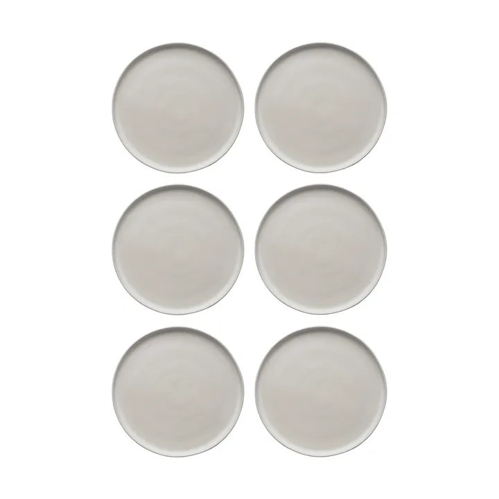 Sandsbro prato off white, Ø26 cm, conjunto de 6 - Scandi Living