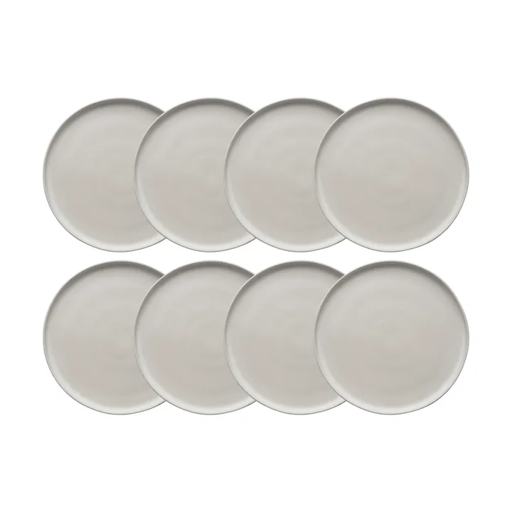 Sandsbro prato off white, Ø26 cm, conjunto de 8 - Scandi Living