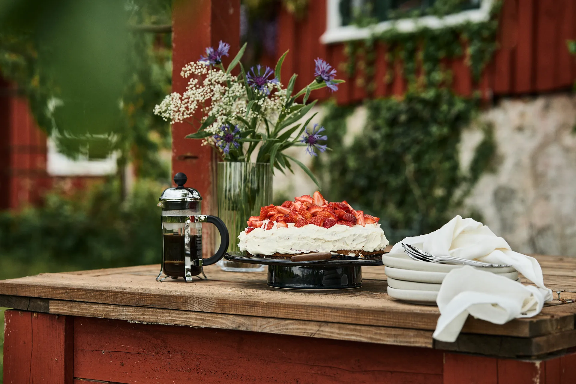 Sandsbro prato pequeno light grey, Ø20 cm, conjunto de 4 Scandi Living