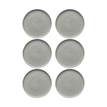 Sandsbro prato pequeno light grey, Ø20 cm, conjunto de 6 - Scandi Living