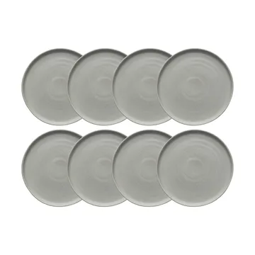Sandsbro prato pequeno light grey, Ø20 cm, conjunto de 8 - Scandi Living