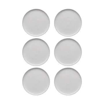Sandsbro prato pequeno off white, Ø20 cm, conjunto de 6 - Scandi Living
