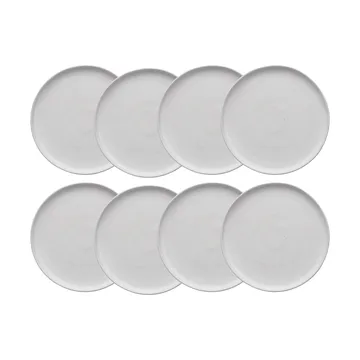 Sandsbro prato pequeno off white, Ø20 cm, conjunto de 8 - Scandi Living