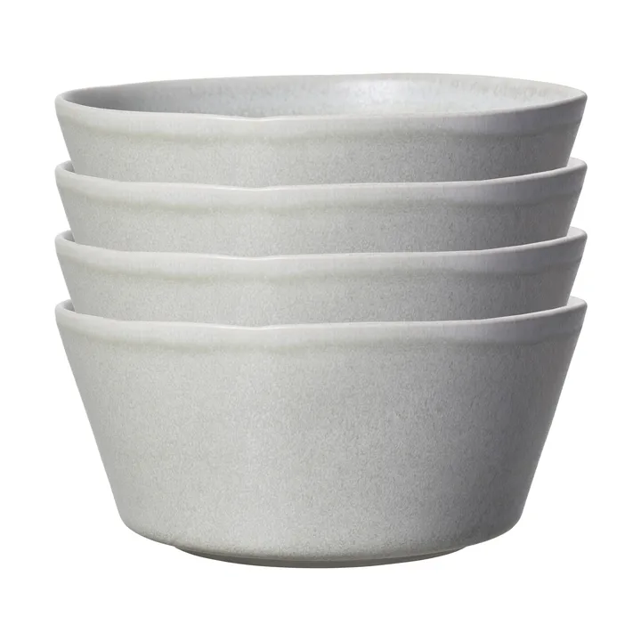 Sandsbro tigela light grey, Ø15 cm, conjunto de 4 - Scandi Living